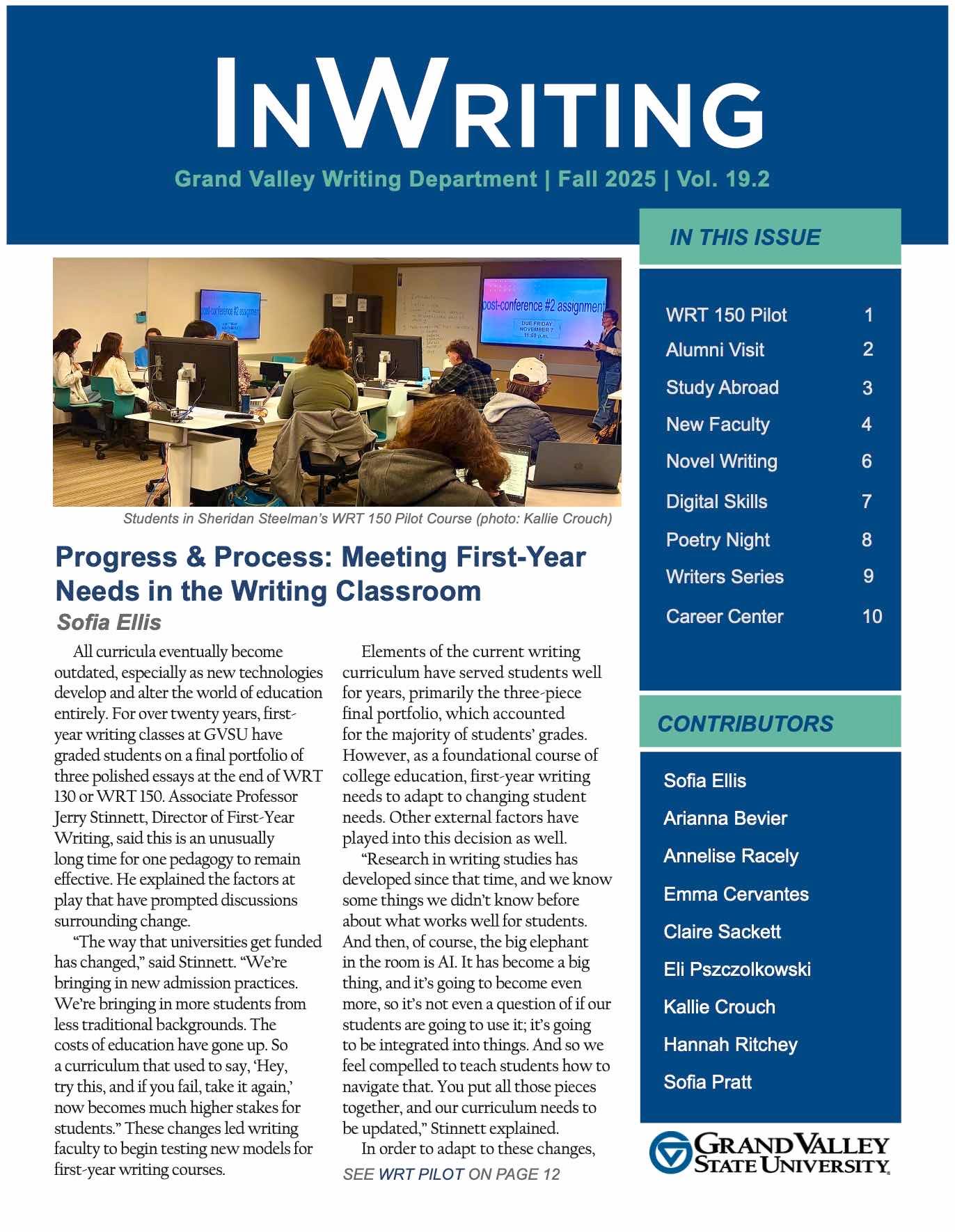 InWriting front page